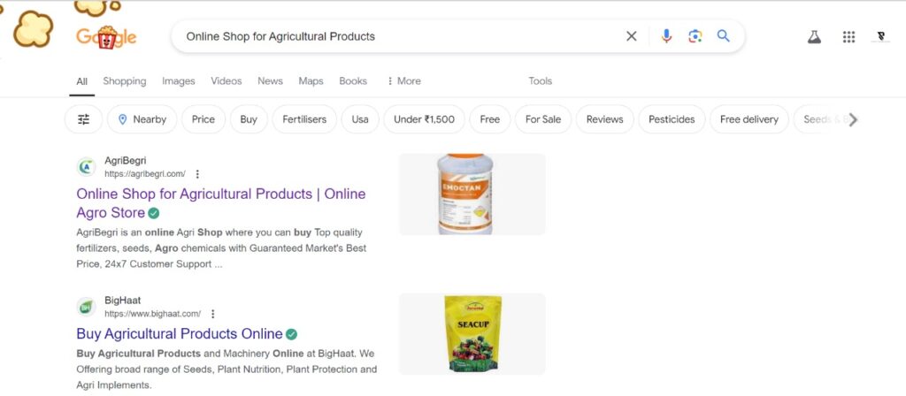 Online Shop for Agricultural Products